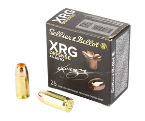 Sellier & Bellot XRG Defense .45 ACP 165gr HP — 25 Rounds