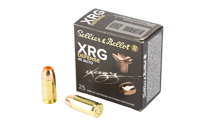 SB45XA_1 Sellier & Bellot XRG Defense .45 ACP 165gr HP — 25 Rounds