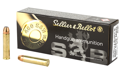 SB460B_1 Sellier & Bellot 460 S&W Mag 255gr 20rd Box
