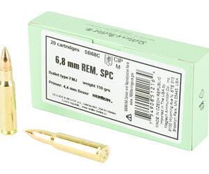 Sellier & Bellot 6.8mm Rem SPC 110gr FMJ – 20rd Box