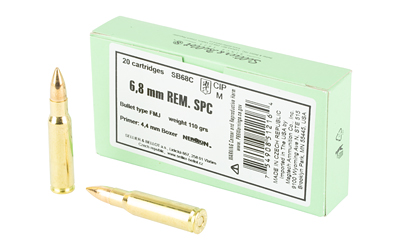 Sellier & Bellot 6.8mm Rem SPC 110gr FMJ – 20rd Box