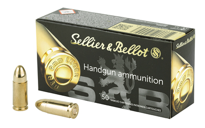 Sellier & Bellot 9mm Luger 124gr FMJ — 50 Rounds