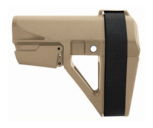 SBTSBA5X-02-SB_1 SB Tactical SBA5 Pistol Stabilizing Brace, 5-Position FDE