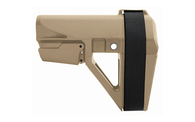SBTSBA5X-02-SB_1 SB Tactical SBA5 Pistol Stabilizing Brace, 5-Position FDE
