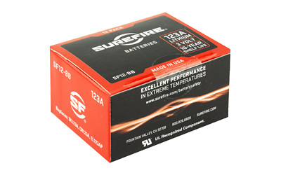 Surefire 123A Lithium Batteries 12-Pack CR123A 3.0V