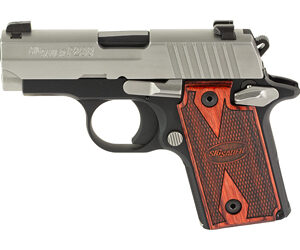 Sig Sauer P238 Two-Tone .380 ACP 2.7in Rosewood Grips