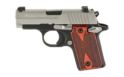SG238-380-TXR3_1 Sig Sauer P238 Two-Tone .380 ACP 2.7in Rosewood Grips