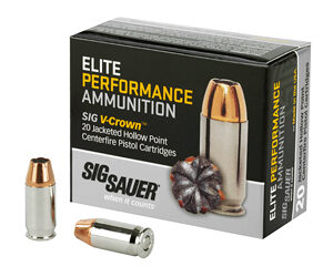 Sig Sauer Elite V-Crown .380 ACP JHP 20rd Box