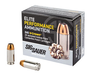 Sig Sauer Elite V-Crown 40 S&W 165 gr JHP — 20rd Box