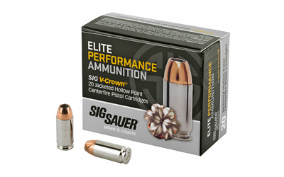 SGE40SW2_1 Sig Sauer Elite V-Crown .40 S&W 180 gr JHP 20rd