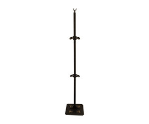 Skull Hooker Trophy Tree — 5-Bracket Black Display