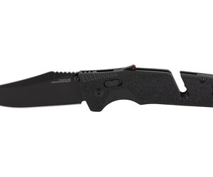 SOG Trident AT Blackout Folding Knife, Clip Point