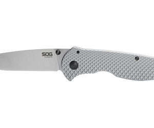SOG Flash FL Folding Knife — Plain Edge, Stainless Handle