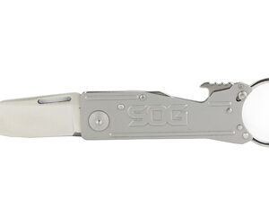 SOG KeyTron Folding Keyring Knife — Gray