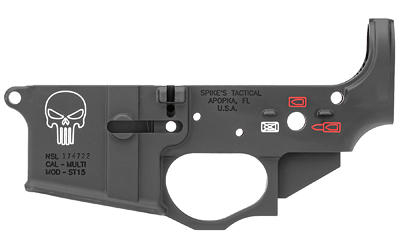 SPKSTLS015-CFA_1 Spikes Tactical Punisher Stripped Lower — Multi-Caliber 7075-T6