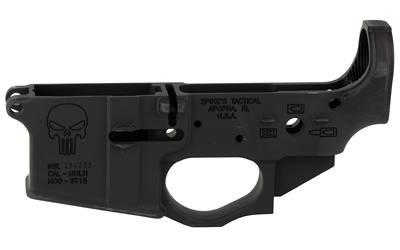 Spikes Tactical STLS015 Stripped Lower – Punisher Logo