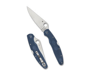 SPYDERCO POLICE 4 LTWT 4.38″ BLU/SLV