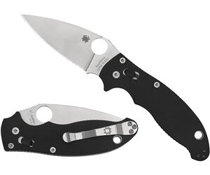 Spyderco Manix 2 Black G-10 Plainedge — 3.37″ S30V