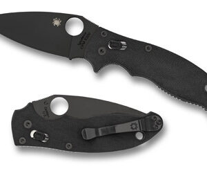 Spyderco Manix 2 Black Blade Folding Knife