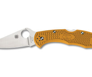 Spyderco Delica 4 2.88in VG-10 Folding Knife, Orange