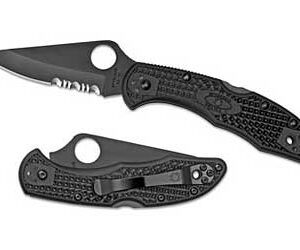 Spyderco Delica 4 — VG-10 TiCN Part Serrated Blade