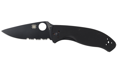 Spyderco Tenacious G-10 Combo Black Knife