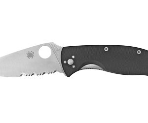 Spyderco Tenacious G-10 Combo Edge Knife, 3.39 in