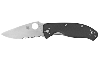 Spyderco Tenacious G-10 Combo Edge Knife, 3.39 in