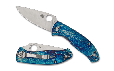 SPYC122TIBLD2P_1 Spyderco Tenacious Ti Disarray D2 – 3.35in