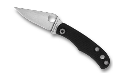 SPYC133GBKP_1 Spyderco Bug Black G-10 Folding Knife, 1.27 in