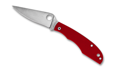 Spyderco Grasshopper G-10 2.3 inch Red Folding Knife