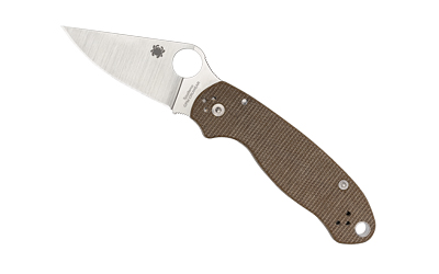 SPYC223MPCW_1 Spyderco Para 3 Brown Canvas Micarta CPM CRU-WEAR