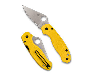 Spyderco Para 3 LW Salt SE Yellow Folding Knife
