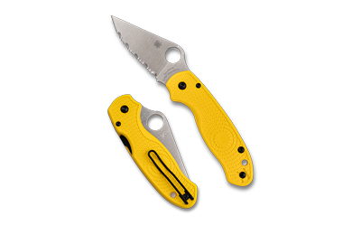 SPYC223SYL_1 Spyderco Para 3 LW Salt SE Yellow Folding Knife
