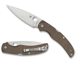 Spyderco Native Chief 4.08″ Brown Canvas Folding Knife