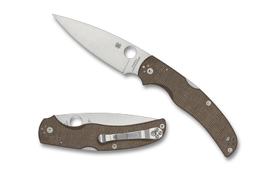 Spyderco Native Chief 4.08″ Brown Canvas Folding Knife