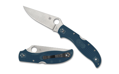 SPYC258FPK390_1 Spyderco Stretch 2 XL LW 3.99 in K390 Blue Knife