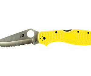 Spyderco Stretch 2 XL Salt Yellow Folding Knife, 3.95 in