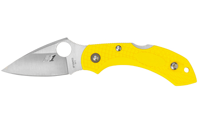 SPYC28PYL2_1 Spyderco Dragonfly 2 Salt Folding Knife, Yellow/Silver