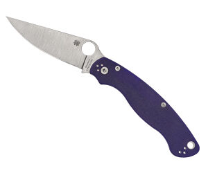 Spyderco Military 2 Dark Blue G-10 — 4″ Plain Edge