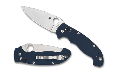 SPYC95GPCBL2_1 Spyderco Manix 2 XL CPM SPY27 3.85in Cobalt Blue G-10