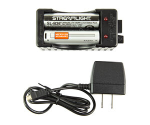 STREAMLIGHT SLB-26 Charger Kit 120V, 2x 18650 Batteries