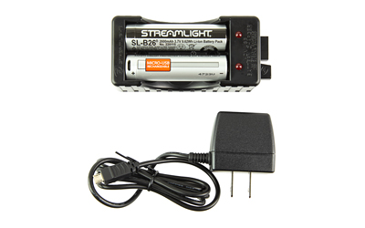 STL22011_1 STREAMLIGHT SLB-26 Charger Kit 120V, 2x 18650 Batteries