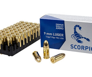 STV Technology Scorpio 9mm 115gr FMJ, 50rd Box