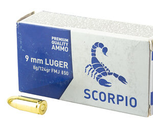 STV Technology Scorpio 9mm 124gr FMJ – 50rd Box