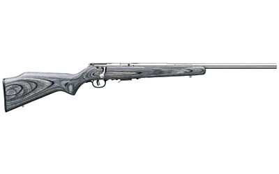 Savage 93R17 BVSS 17 HMR 21″ Stainless / Gray Laminate