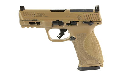 SW13739_1 S&W M&P M2.0 10mm OR 4″ FDE 15rd (2 Mags)