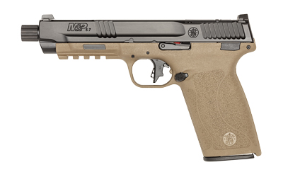 SW14078_1 Smith & Wesson M&P 5.7 Optics Ready 5″ FDE/Black 2x22rd