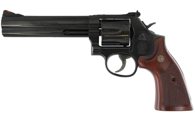 SW150908_1 Smith & Wesson 586 Classic .357 Mag 6″ 6-Round Blued Wood