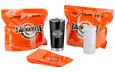 TANGPACK10_1 Tannerite 10 LB Gift Pack — 20 Targets & Tumbler